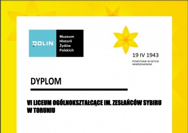 AKCJA ŻONKILE - DYPLOM