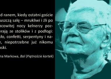 WYRÓŻNIENIE W X OGÓLNOPOLSKIM KONKURSIE LITERACKIM  IM. ANNY MARKOWSKIEJ - "MASKI"